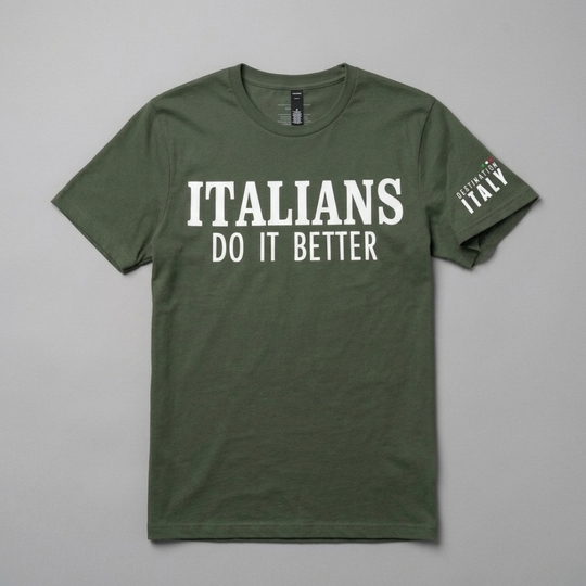 Destination Italy "Italians Do It Better" Tee – Olive Green
